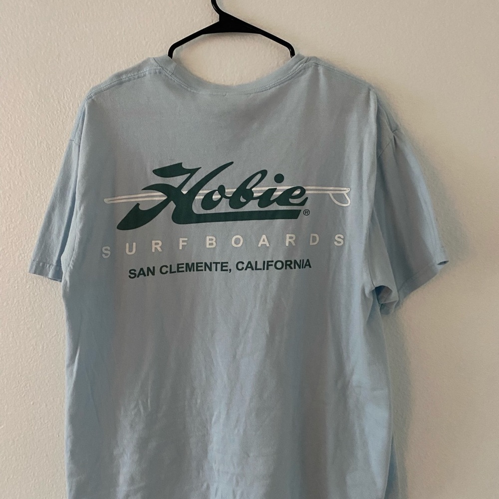 Hobie Surf shop baby blue t-shirt